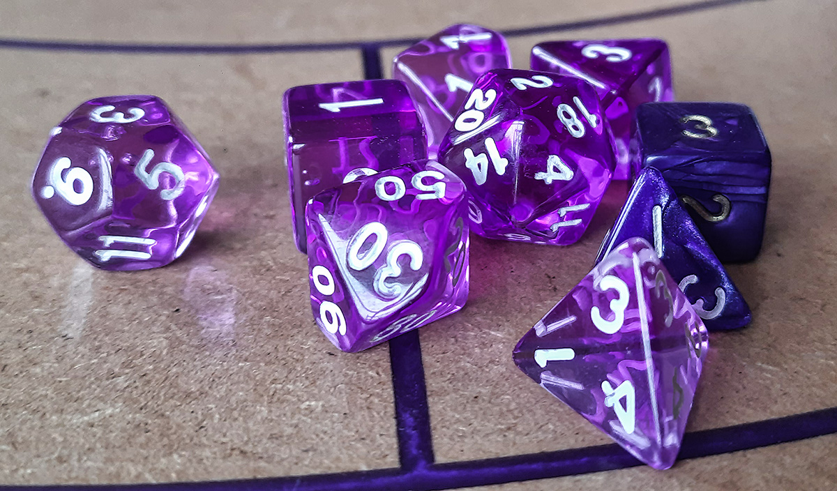 Role playing dice